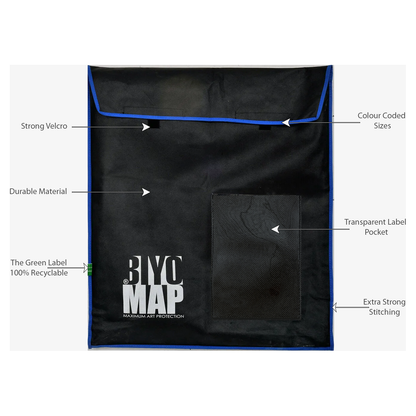 Dark Blue Protective Artwork Bag - 60 x 70 cm / 23.6" x 27.6"